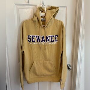 Sewanee University Mustard Purple Hoodie Size Medium